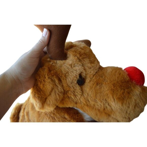 Vintage Fairview 1993 JC Penney Christmas Collection Large Reindeer Plush Toy - Picture 7 of 9